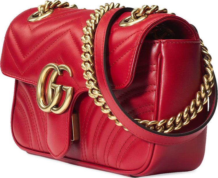 Gucci GG Marmont Matelasse Mini Bag Red