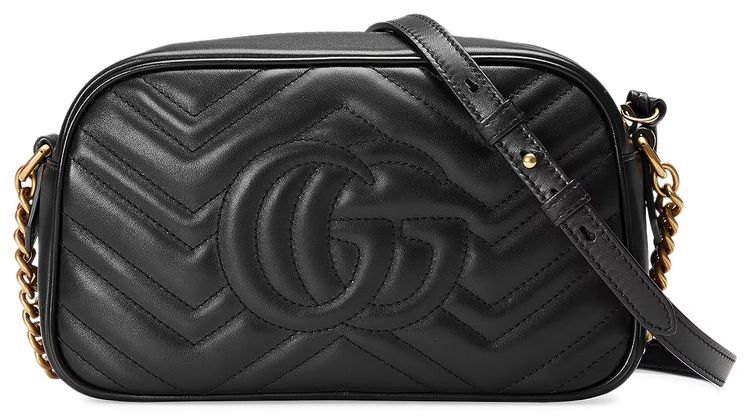 Gucci GG Marmont Small Matelasse Shoulder Bag Black