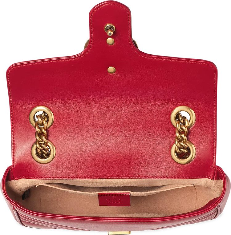 Gucci GG Marmont Matelasse Mini Bag Red