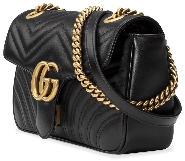 Gucci GG Marmont Small Matelasse Shoulder Bag Black
