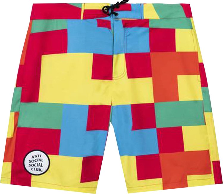 Anti Social Social Club Kook Board Shorts Multi