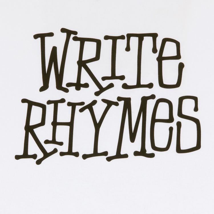 Stussy Write Rhymes White