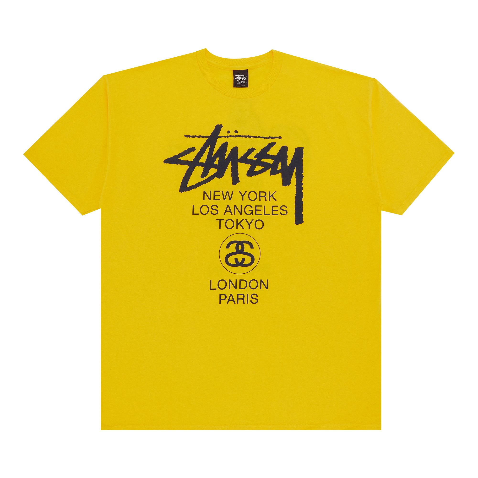 Buy Stussy World Tour Tee 'Yellow' - 1903053 YELL | GOAT