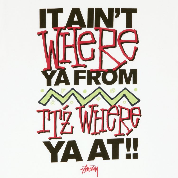 Stussy Where Ya From Tee White