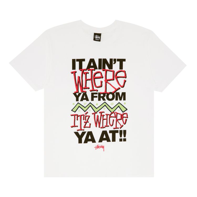 Stussy Where Ya From Tee White