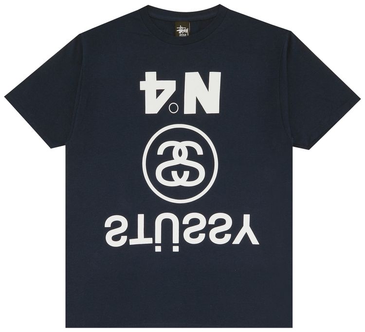 Stussy Upside Down Tee Navy