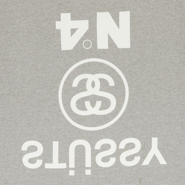 Stussy Upside Down Tee Grey Heather