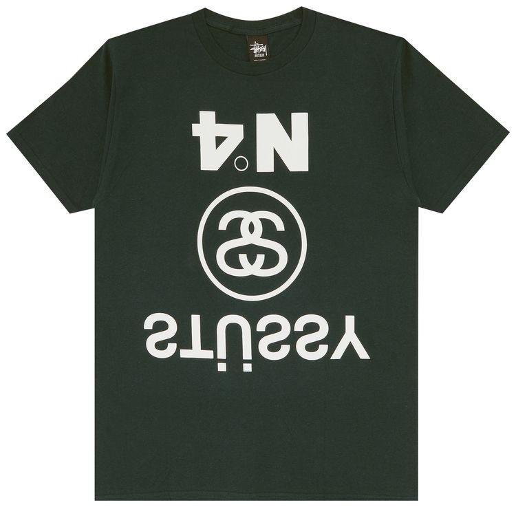 Stussy Upside Down Tee Dark Teal