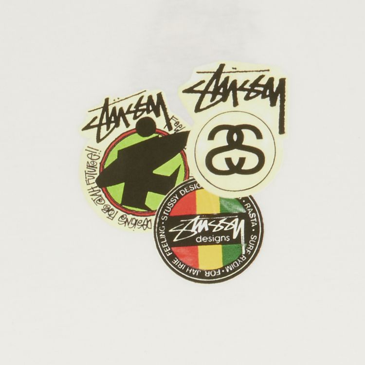 Stussy Surfman For Jah Irie Tee White