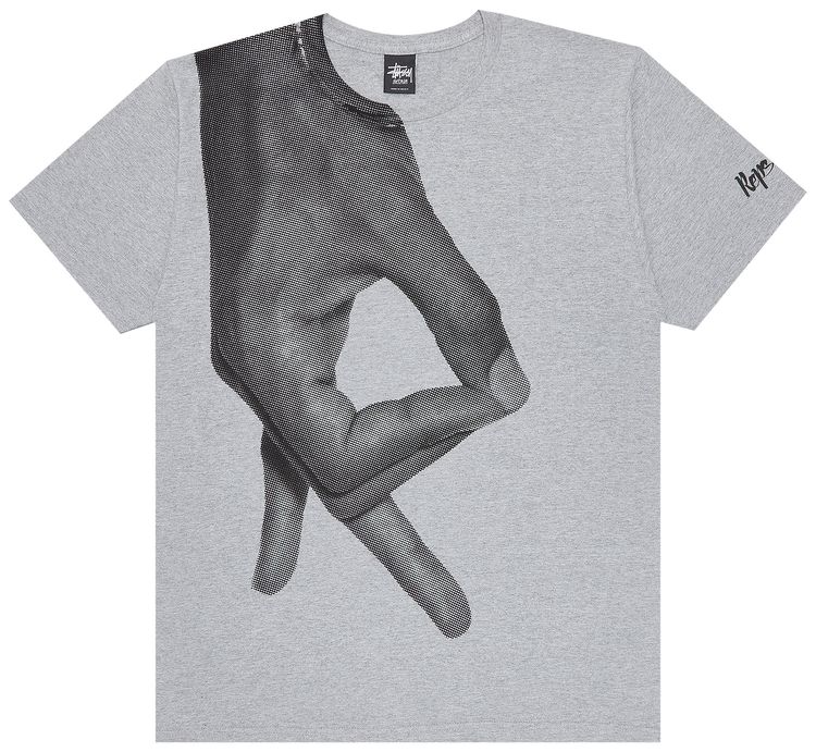 Stussy Reps Hand Tee Grey Heather
