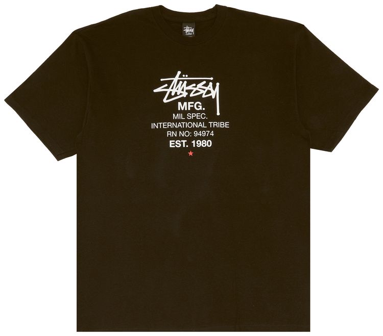 Stussy MFG International Tribe Tee Black