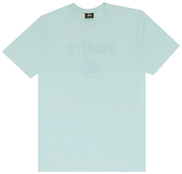 Stussy Link EMB Tee Light Blue