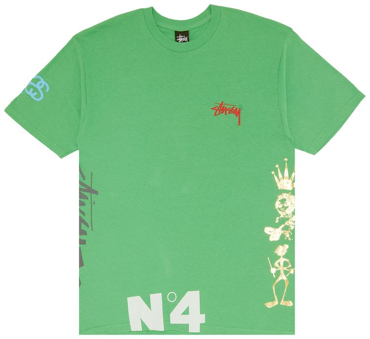 Stussy 3M Stock Link Tee Green