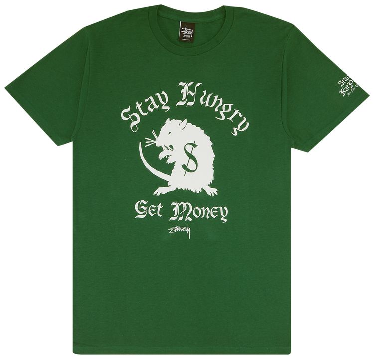 Stussy Stay Hungry Tee Forest