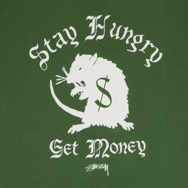 Stussy Stay Hungry Tee Forest