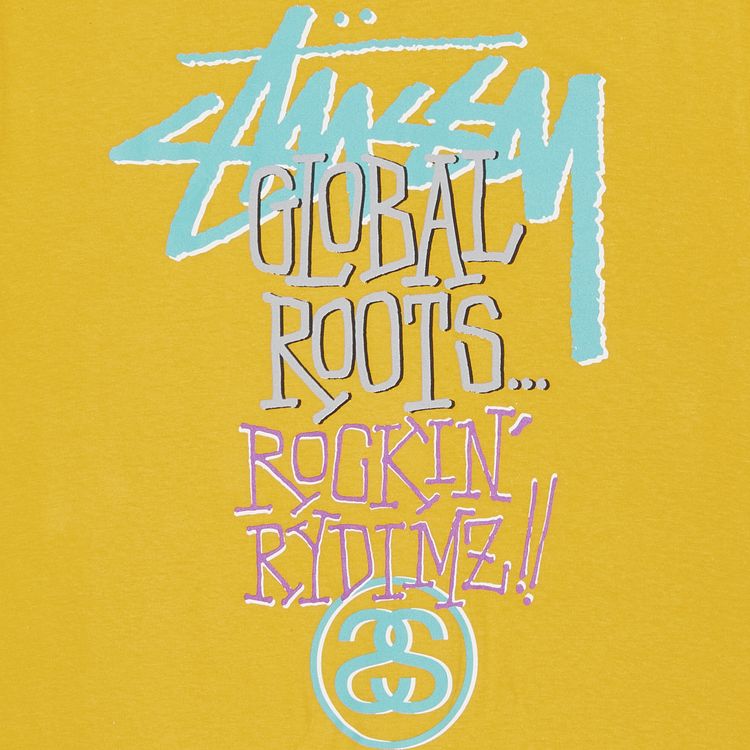 Stussy Rockin Rydimz Tee Yellow