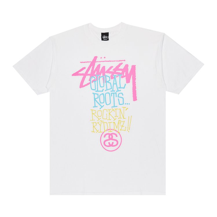 Stussy Rockin Rydimz Tee White