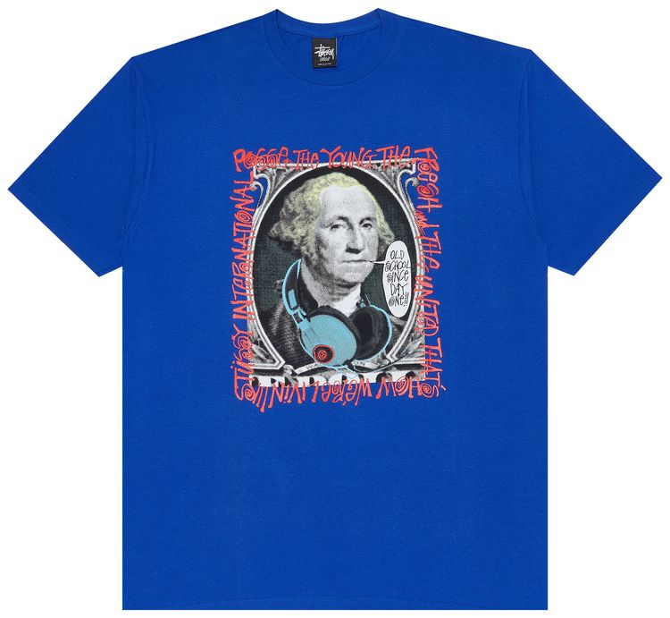 Stussy Posse The Young The Frost Tee Blue