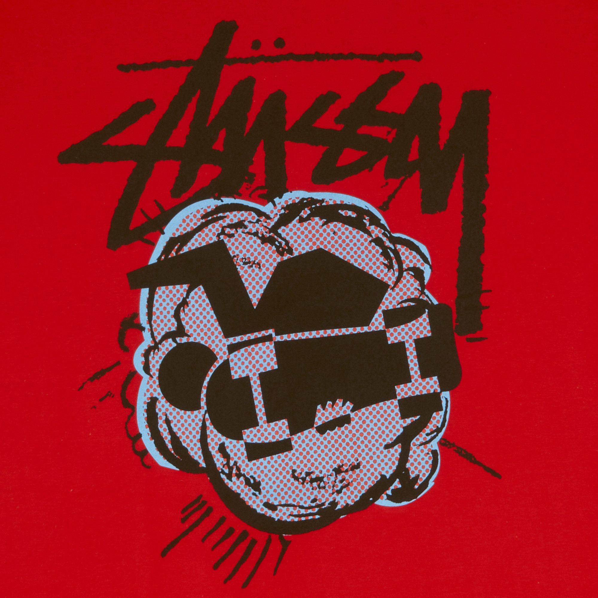 Buy Stussy Pop Skateman Tee 'Brite Red' - 1903242 BRIT | GOAT