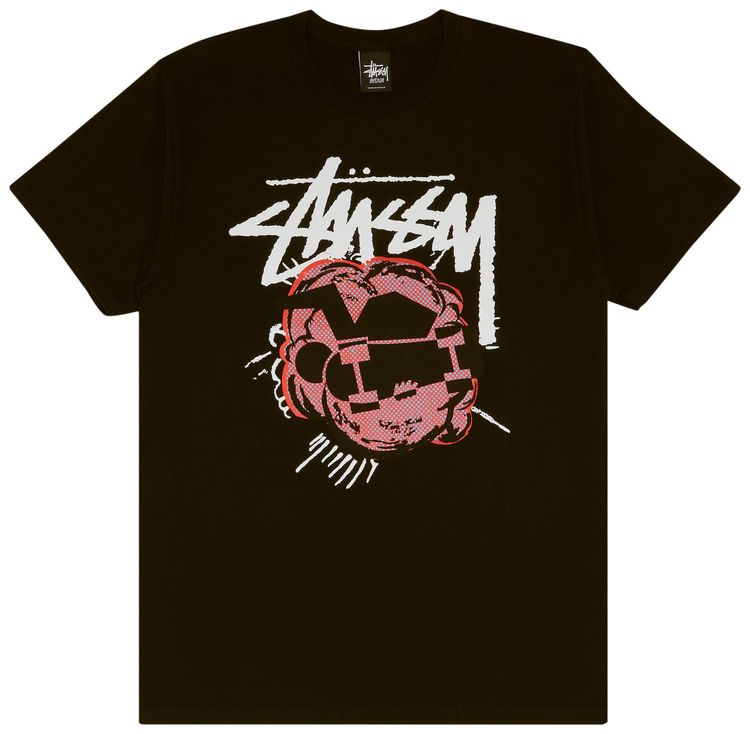 Stussy Pop Skateman Tee Black