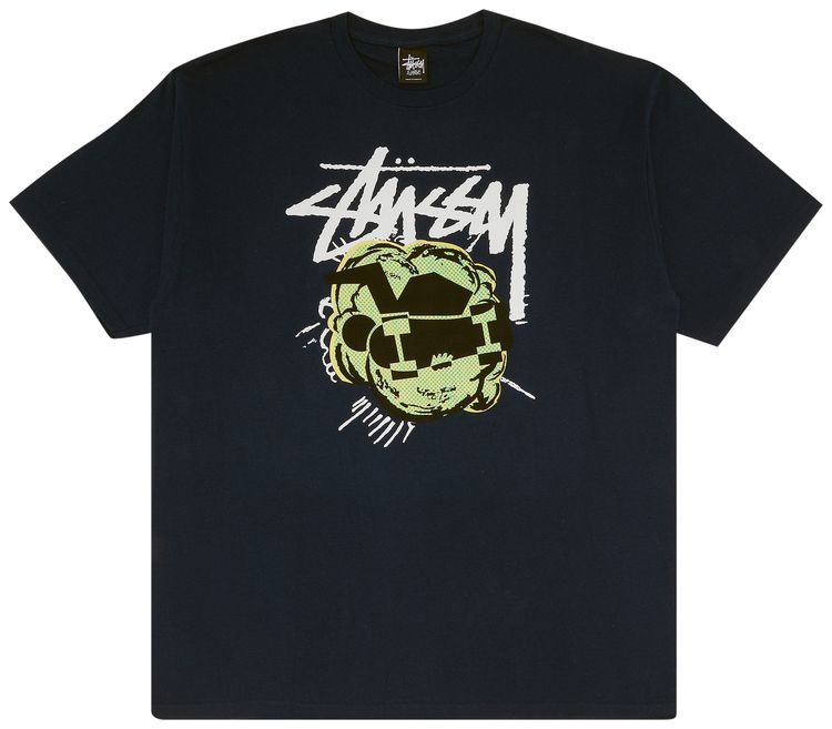 Stussy Pop Skateman Tee Navy