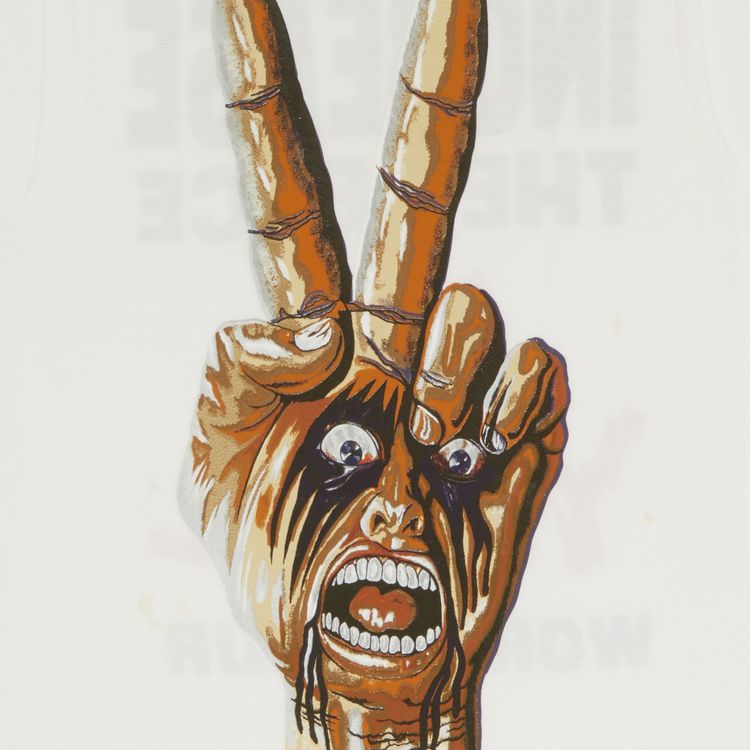 Stussy Peace Hand Tee White