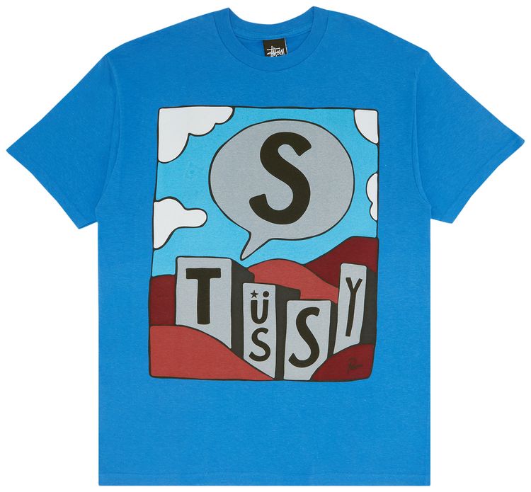 Stussy Parra Building Blocks Tee Blue