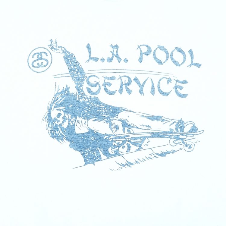 Stussy LA Pool Service Tee White