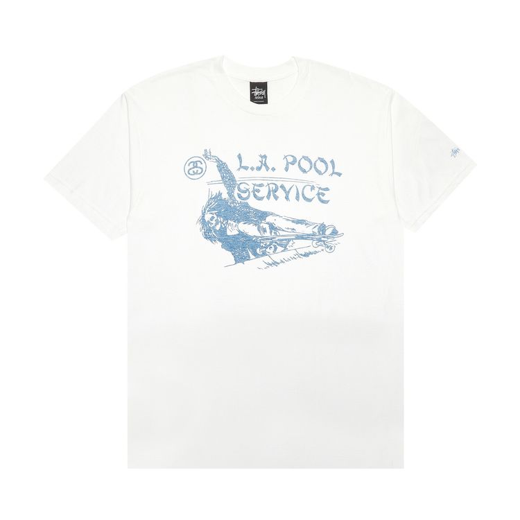 Stussy LA Pool Service Tee White