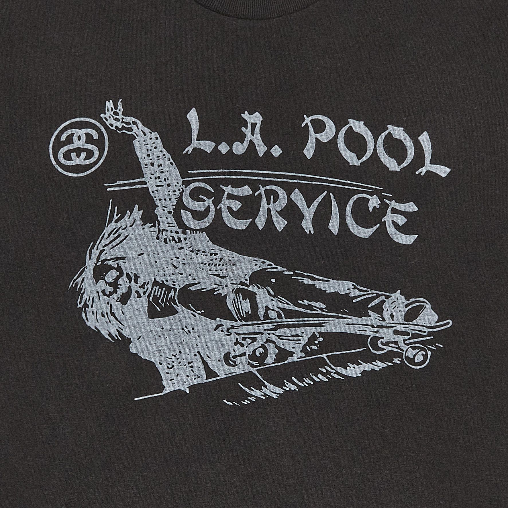Buy Stussy LA Pool Service Tee 'Black' - 0535 100000103LPST