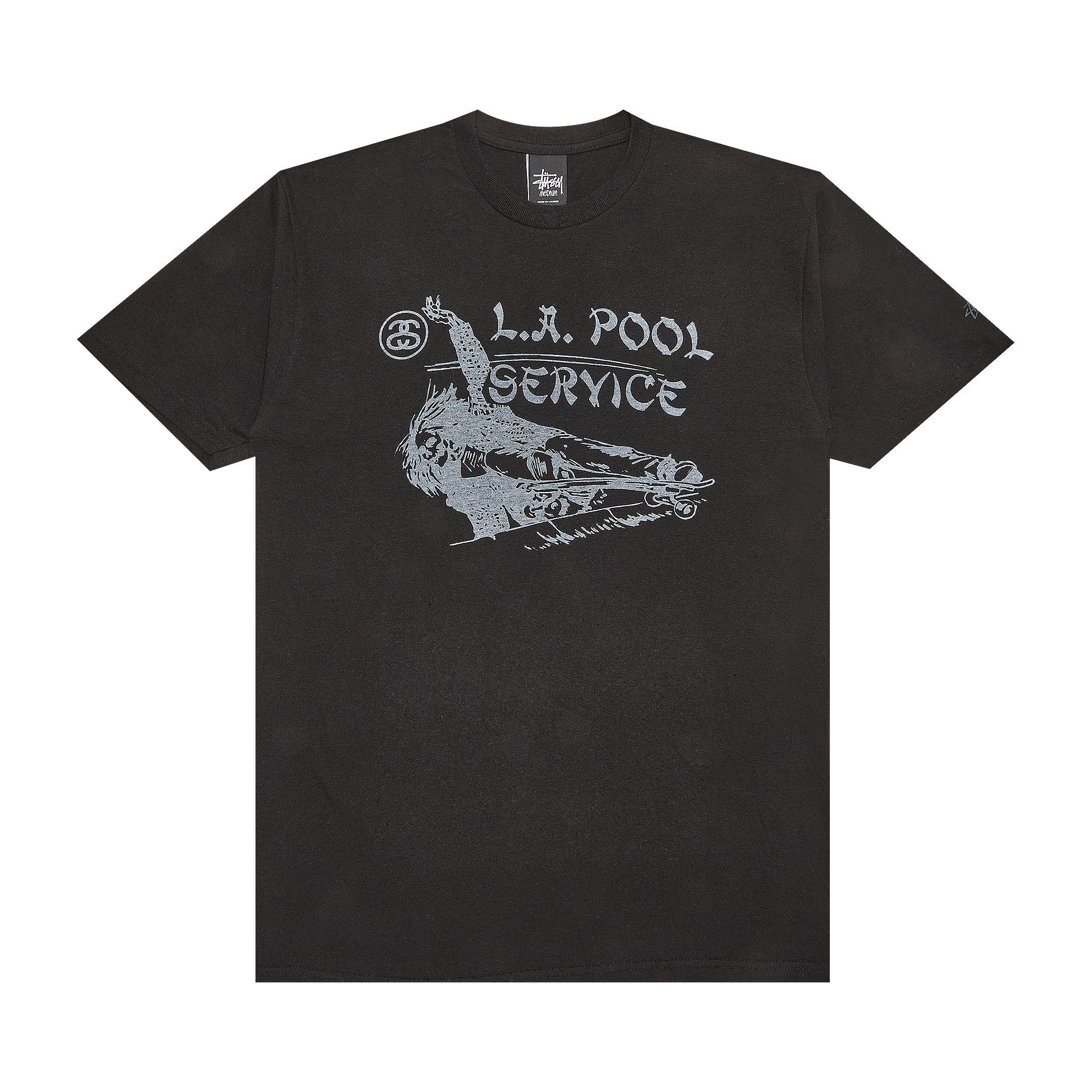 Buy Stussy LA Pool Service Tee 'Black' - 0535 100000103LPST