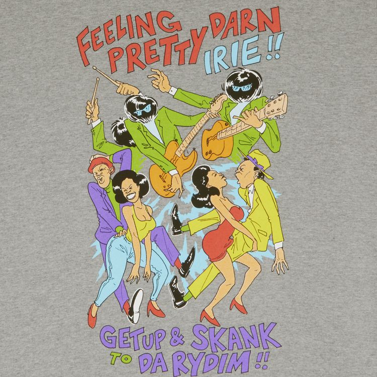 Stussy Darn Irie Tee Grey Heather