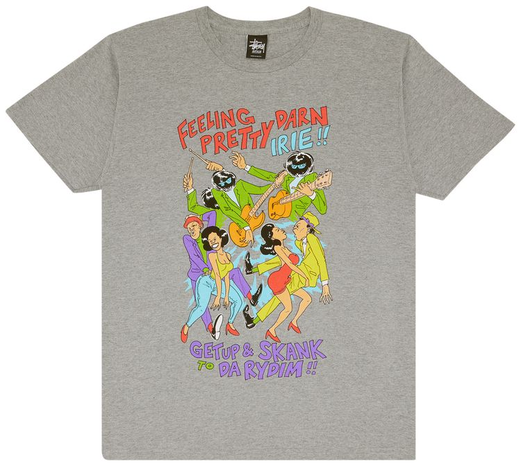 Stussy Darn Irie Tee Grey Heather