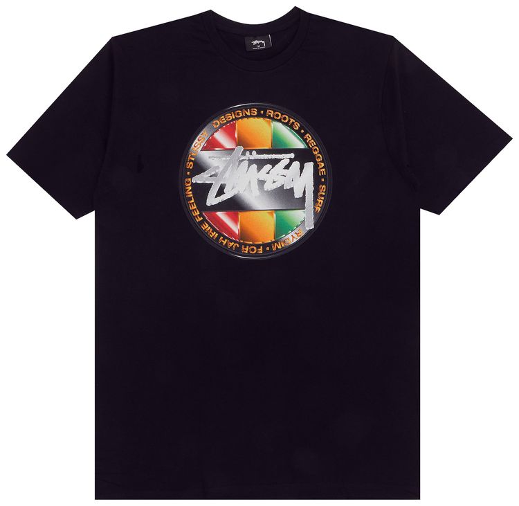 Stussy Chrome Dot Tee Black