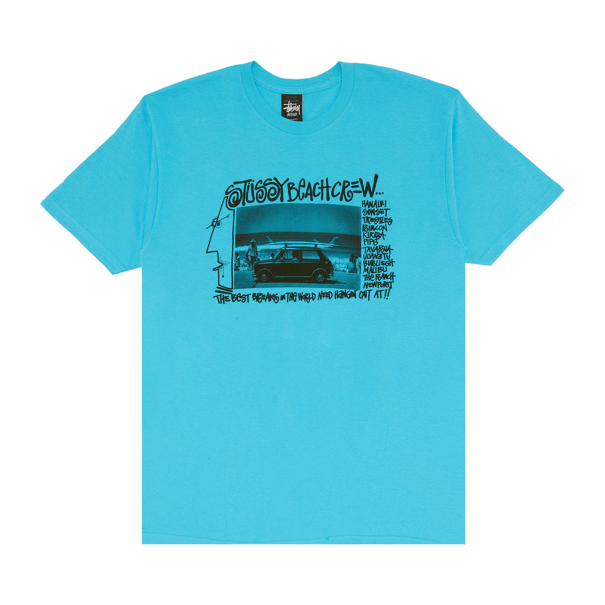 Buy Stussy Beach Crew Tee 'Teal' - 1902745 TEAL | GOAT