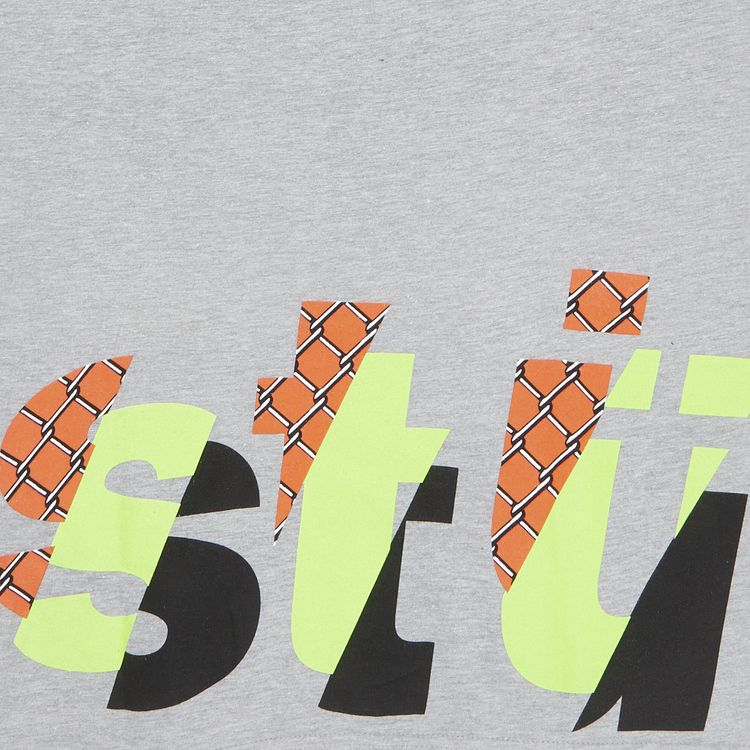 Stussy Back To Back Tee Grey Heather