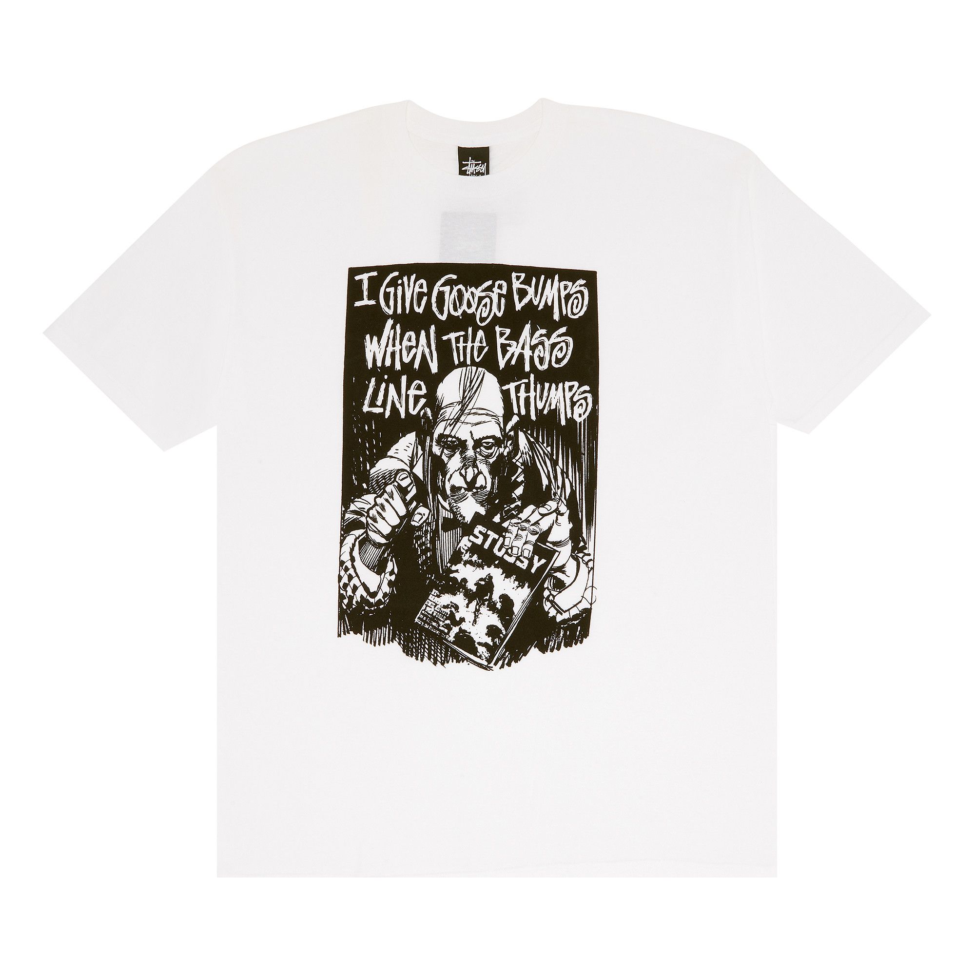 Buy Stussy Give Goosebumps Tee 'White' - 3902218 WHIT | GOAT