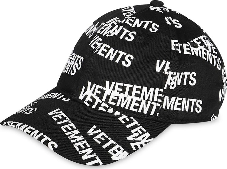 Vetements Stamped Logo Cap 'Black'