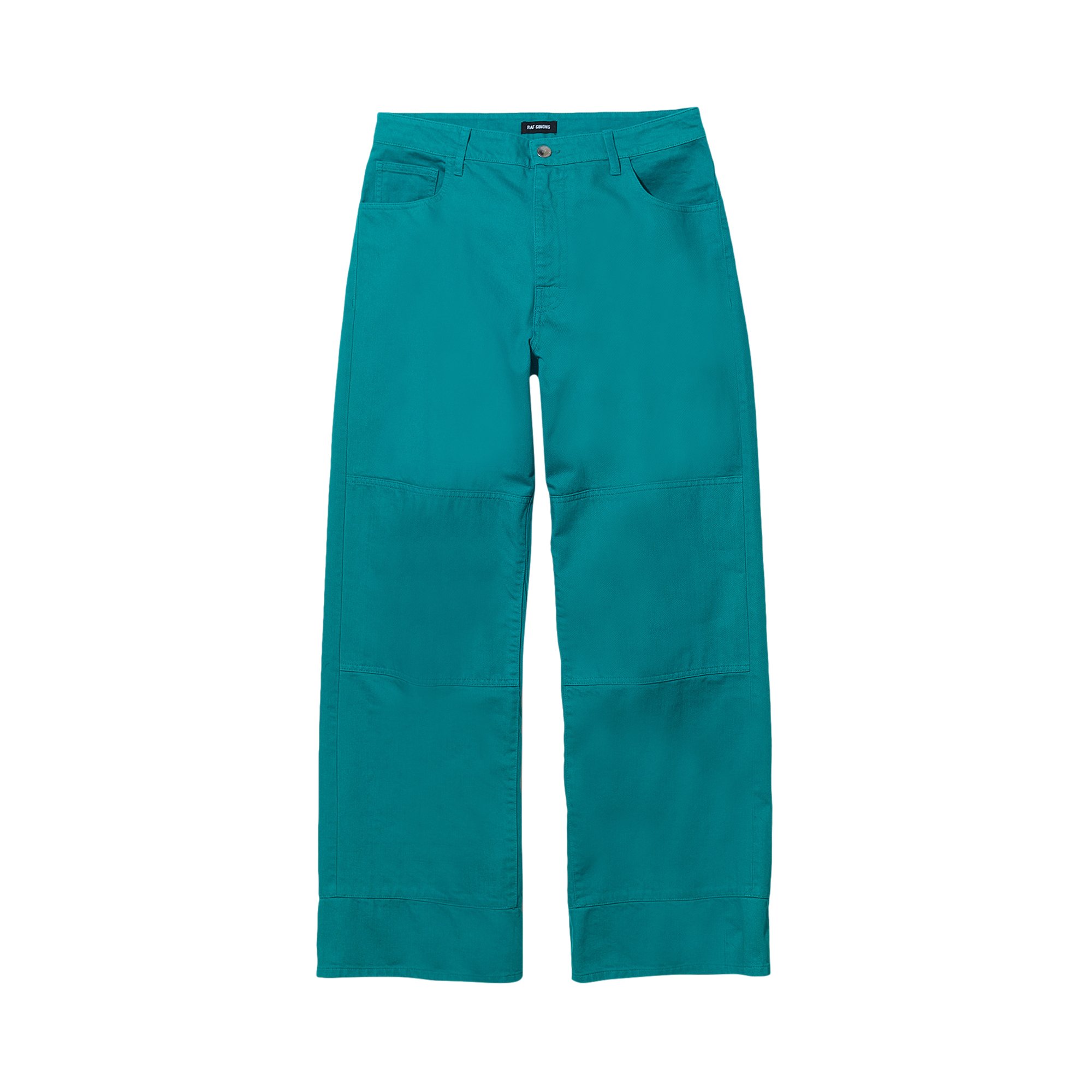 Raf Simons Denim Workwear Pants 'Petrol' | GOAT