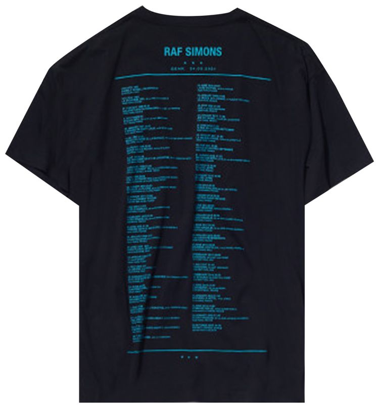 Raf Simons Ataraxia Tour T Shirt Black