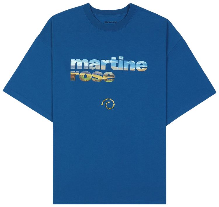 Martine Rose Goodside Oversized T Shirt Blue