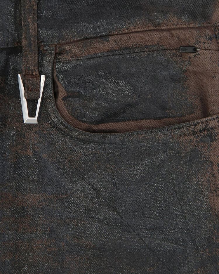 1017 ALYX 9SM Treated Denim Jeans Dark Brown