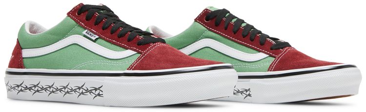 Supreme x Vans Old Skool Barbed Wire   Green