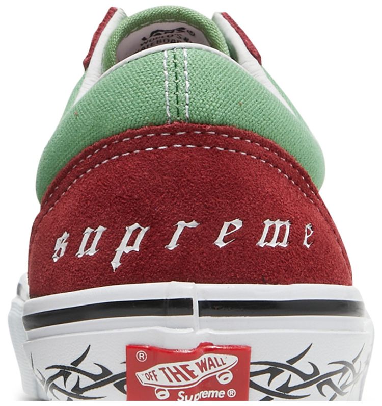 Supreme x Vans Old Skool Barbed Wire   Green