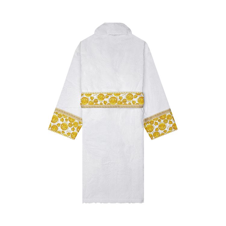 Versace Medusa Amplified Bathrobe WhiteGold