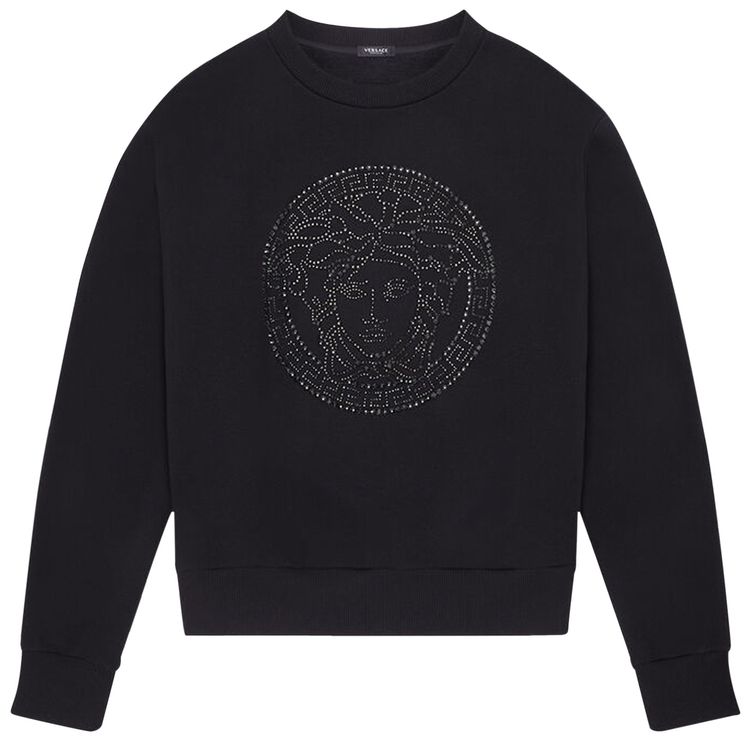 Versace Medusa Crystal Sweatshirt Black