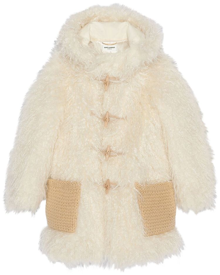 Saint Laurent Long Duffle Coat Shell