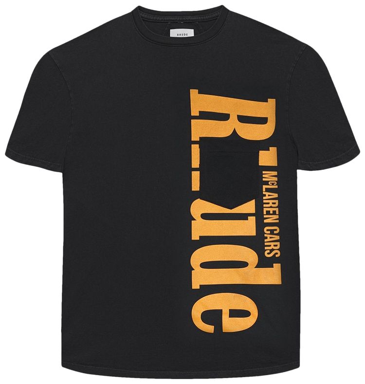 Rhude Logo Pocket Tee Black