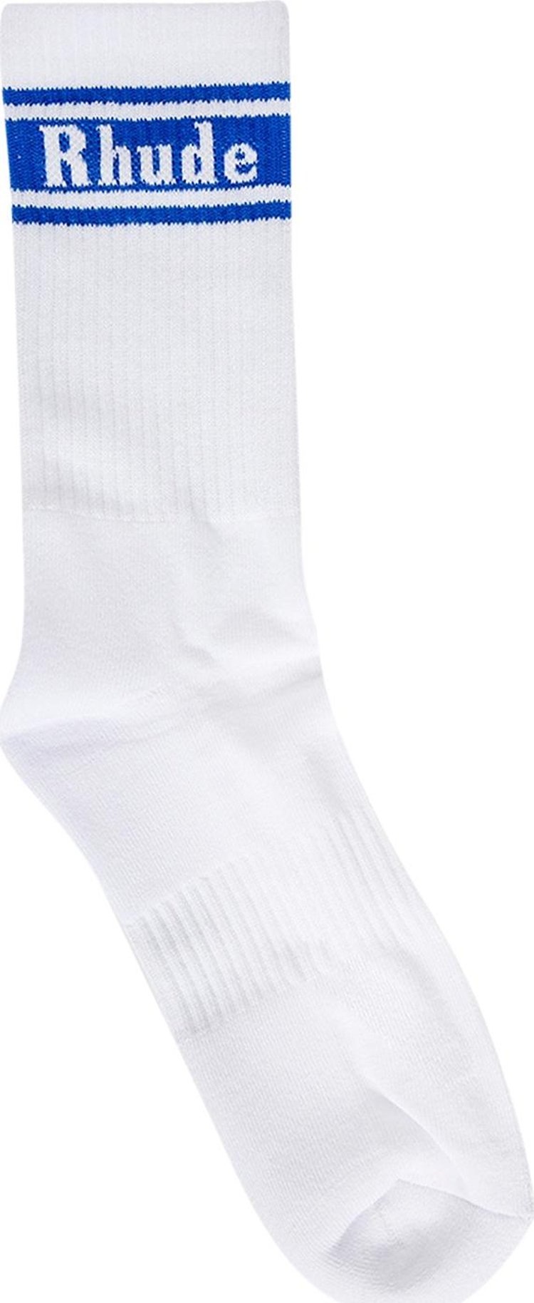 Rhude Stripe Logo Sock 'White/Blue'