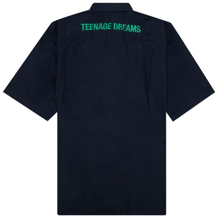 Raf Simons Teenage Dreams Short Sleeve Shirt Navy
